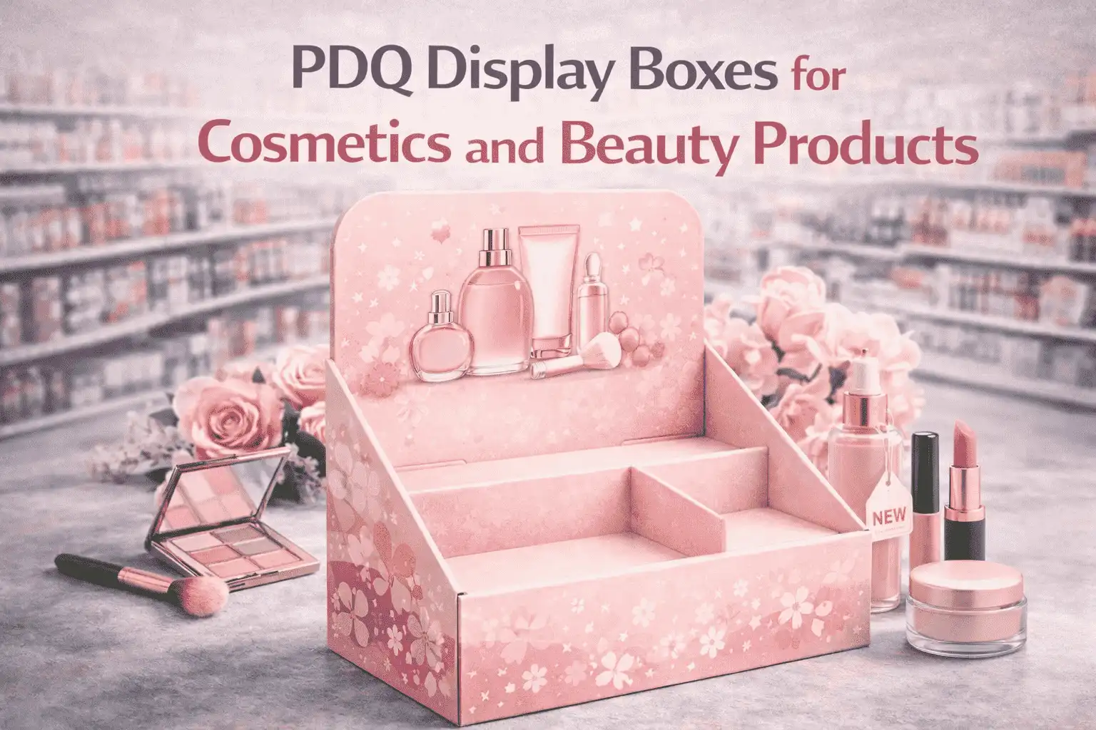 PDQ Display Boxes for Cosmetics and Beauty Products
